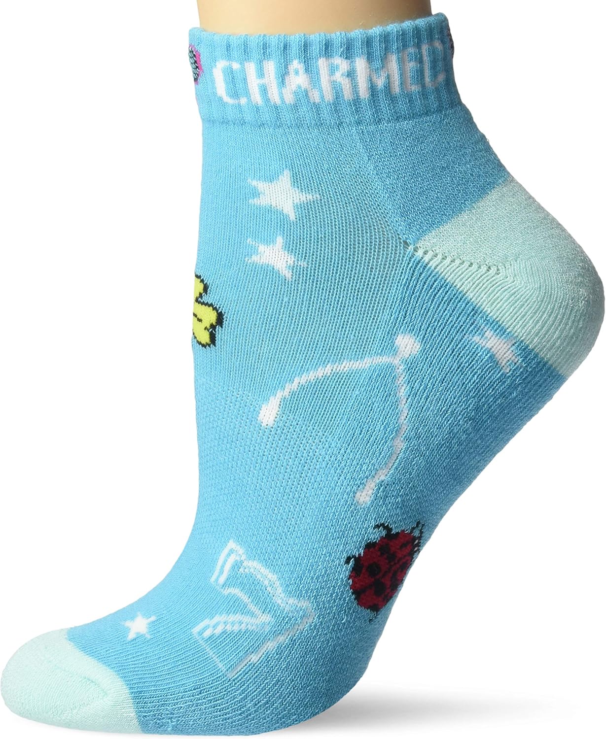 K. Bell Women's Met My Match Tennis Novelty Low Cut Athletic Socks, Raquet (White), Shoe Size: 4-10 at  Women’s Clothing store