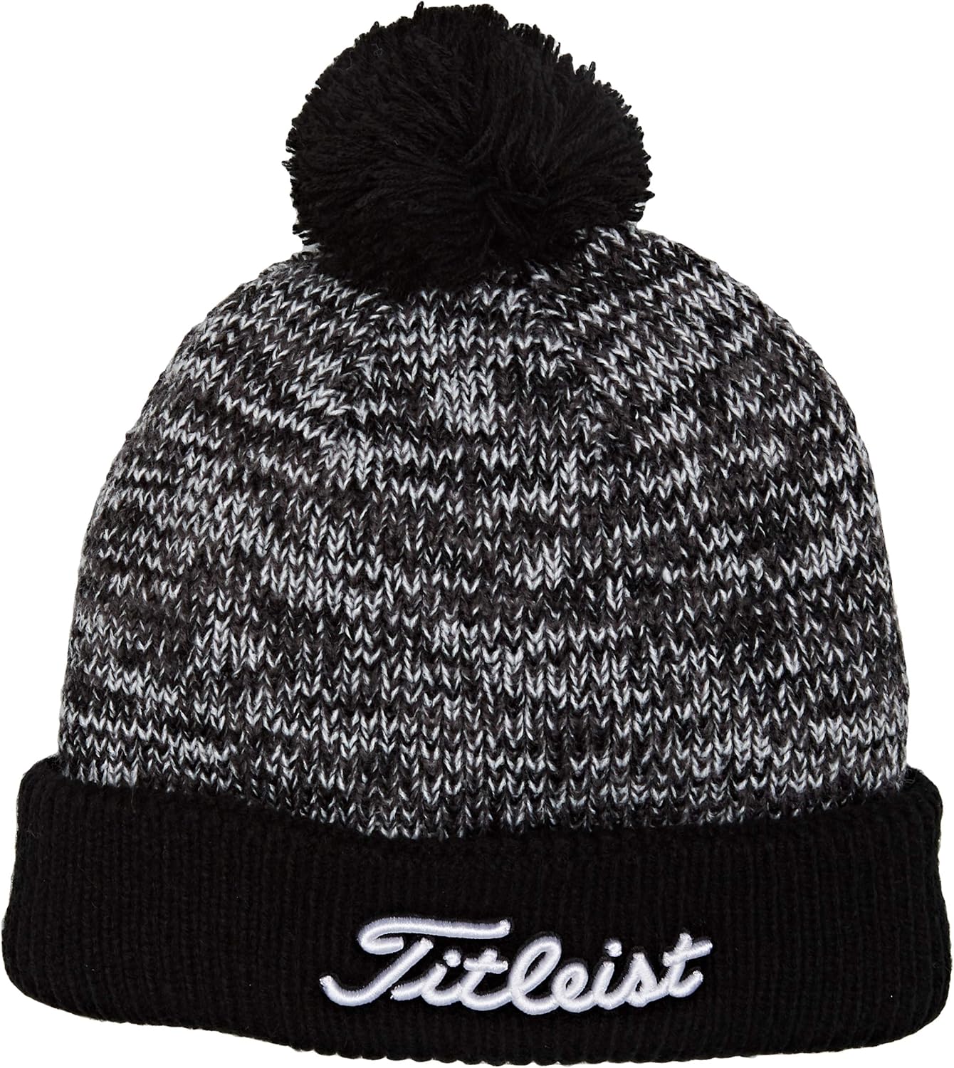 Titleist Men's Pom Beanie, Black (Negro/Blanco Th7weawhpea/01), One
