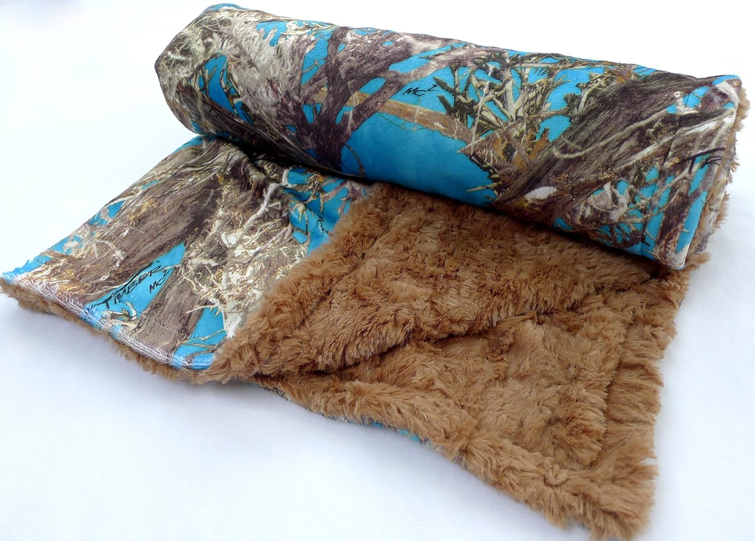 Blue Baby Blanket Minky Bedding Camo Blanket True