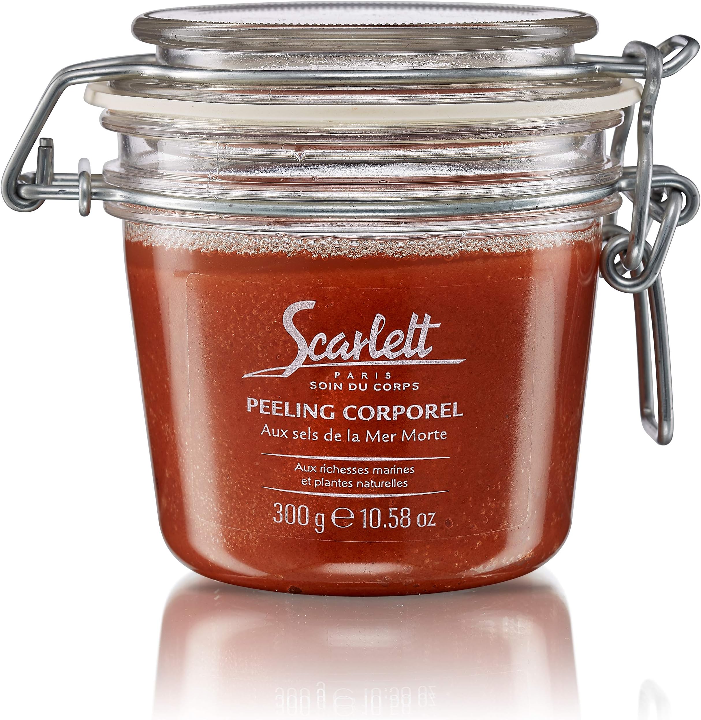SCARLETT PARIS Body Peel with Dead Sea Salts, Exfoliating Body Scrub for Soft Radiant Skin, Deep Cleansing Dead Skin Remover, All Natural Skincare Product (10.58 Oz)