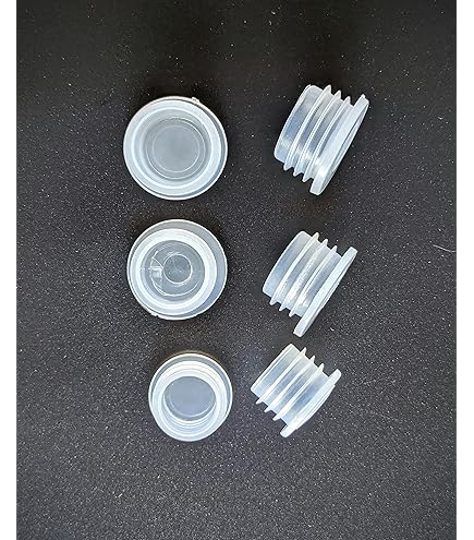 Salt And Pepper Shaker Stoppers Uxcell 20 PCS Silicone Stopper Replacement Plug For Salt Shakers, 2/7in(7.3mm) Reusable Salt Shakers Hollow Stopper Sealing Plug For Flower Pot Pipe Bottle Oil Dispensers, White Rubber