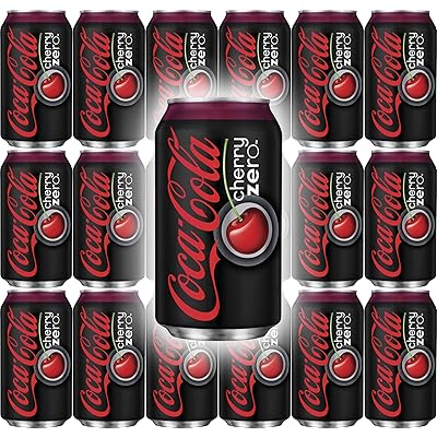 Coke Zero Cherry Flavor, 12 Oz can (Pack of 18, Total of 216 Fl Oz)