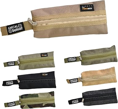 Amazon カトラリーケース スプーン フォーク ケース 収納ケース 小物入れ マルチポーチ アウトドア キャンプ 登山 キャンプ用品 収納 ケース コーデュラ Cordura キャンバス 食器 工具 プレゼント ギフトコーデュラbeige アミカルシュラフ Hide アウトドア