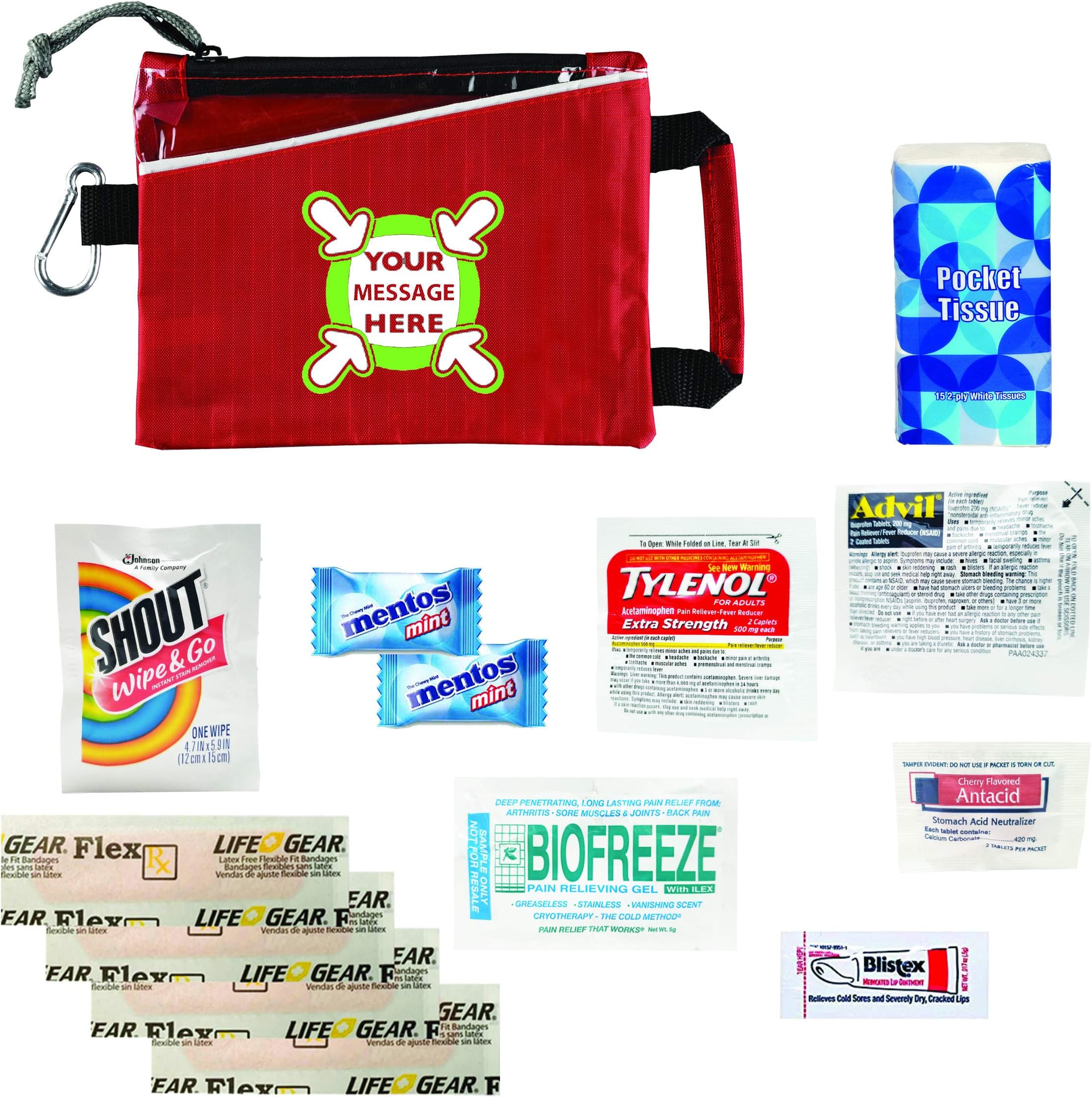 Groomsmen Gift Kit for Stag Party | Personalized Customizable Design Pack of 6 (Red)