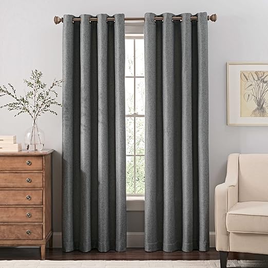 Amazon Com Reina 95 Inch Grommet Top Window Curtain Panel In