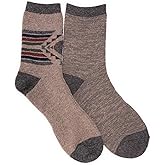 MUK LUKS Mens Wool 6 Inch Socks (2 Pair Pack)