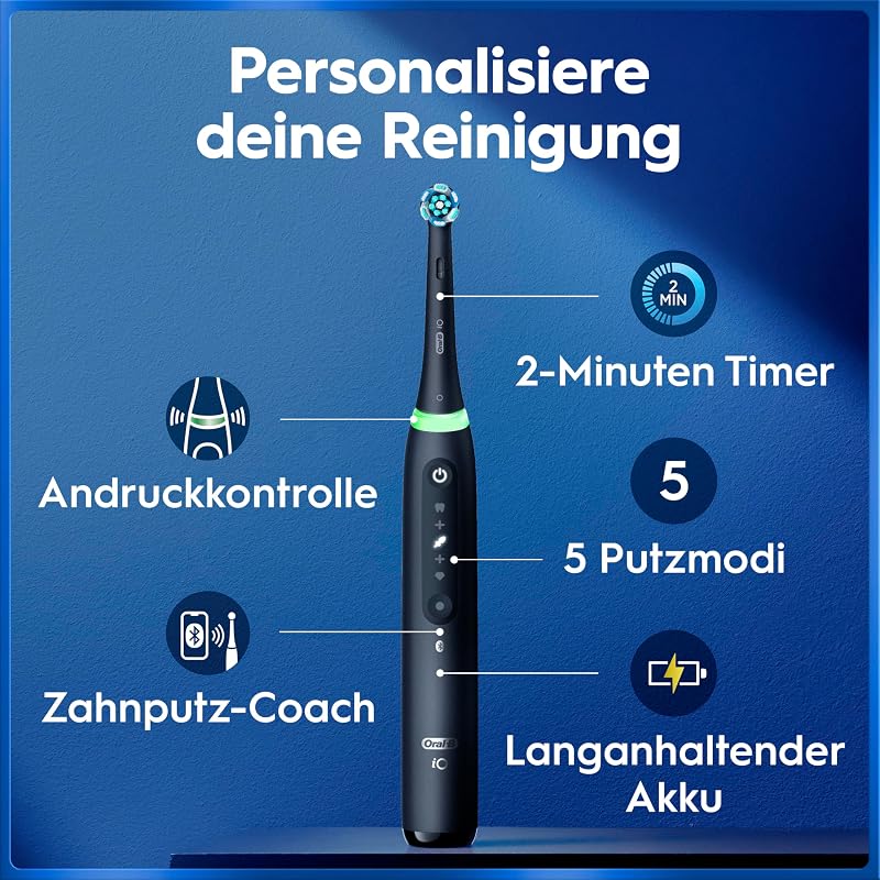 iO Series 5 Elektrische Zahnbürste, Schwarz
