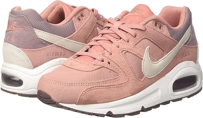nike air max command grey and pink trainers