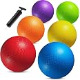 6 Inch Playground Ball Colorful Inflatable Beach Balls Rainbow PVC Sports Kickball For Kids Handball For Indoor And Outdoor