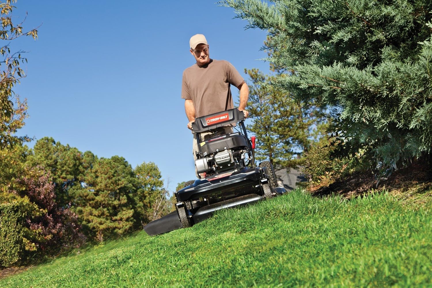 Amazon.com : Troy-Bilt WC33 420cc 33-inch Wide Cut RWD Lawn Mower With  Electric Start : Garden & Outdoor