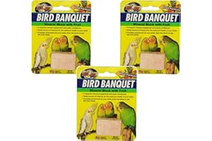 Zoo Med Laboratories Bird Banquet Fruit Mineral Blocks, Small (3 Pack)