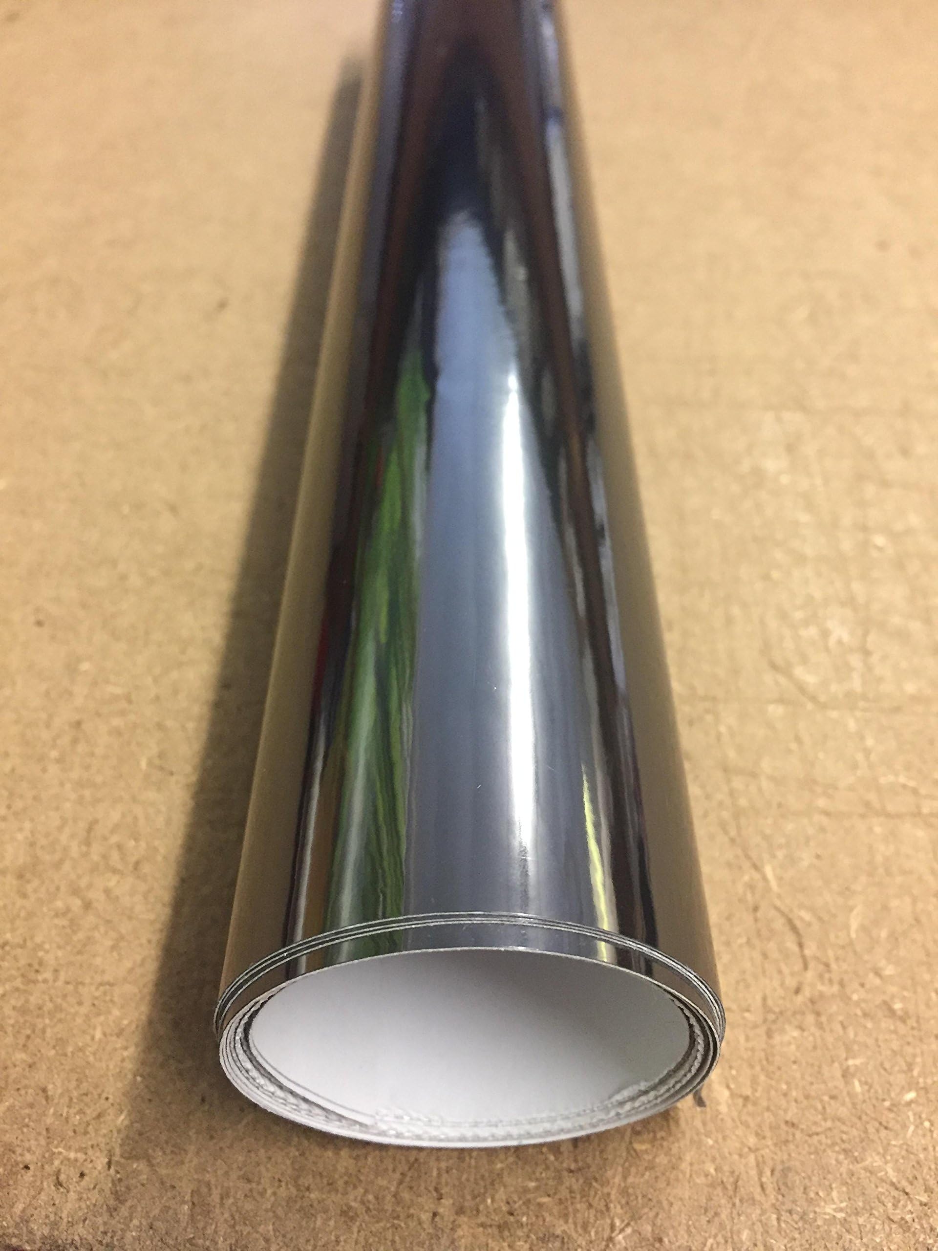 vgoltd Black Chrome Mirror Finish Car wrap Various Sizes (85cm x 152cm)