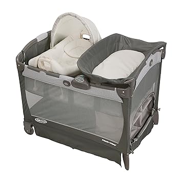 Graco Pack N Play Playard With Cuddle Cove Removable Rocking Seat Glacier