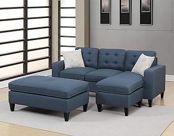 Amazon Com Living Room Furniture Reversible Sectional Sofa W