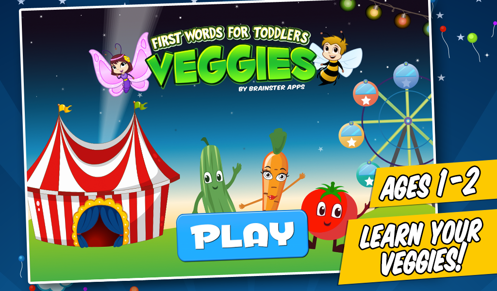 Toddlers First Words Learn Vegetables & Plants on the
