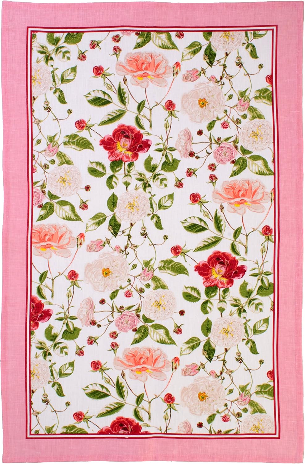 Ulster Weavers Rhs Traditional Rose Linen Tea Towel, 18.9 x 29.2 cm