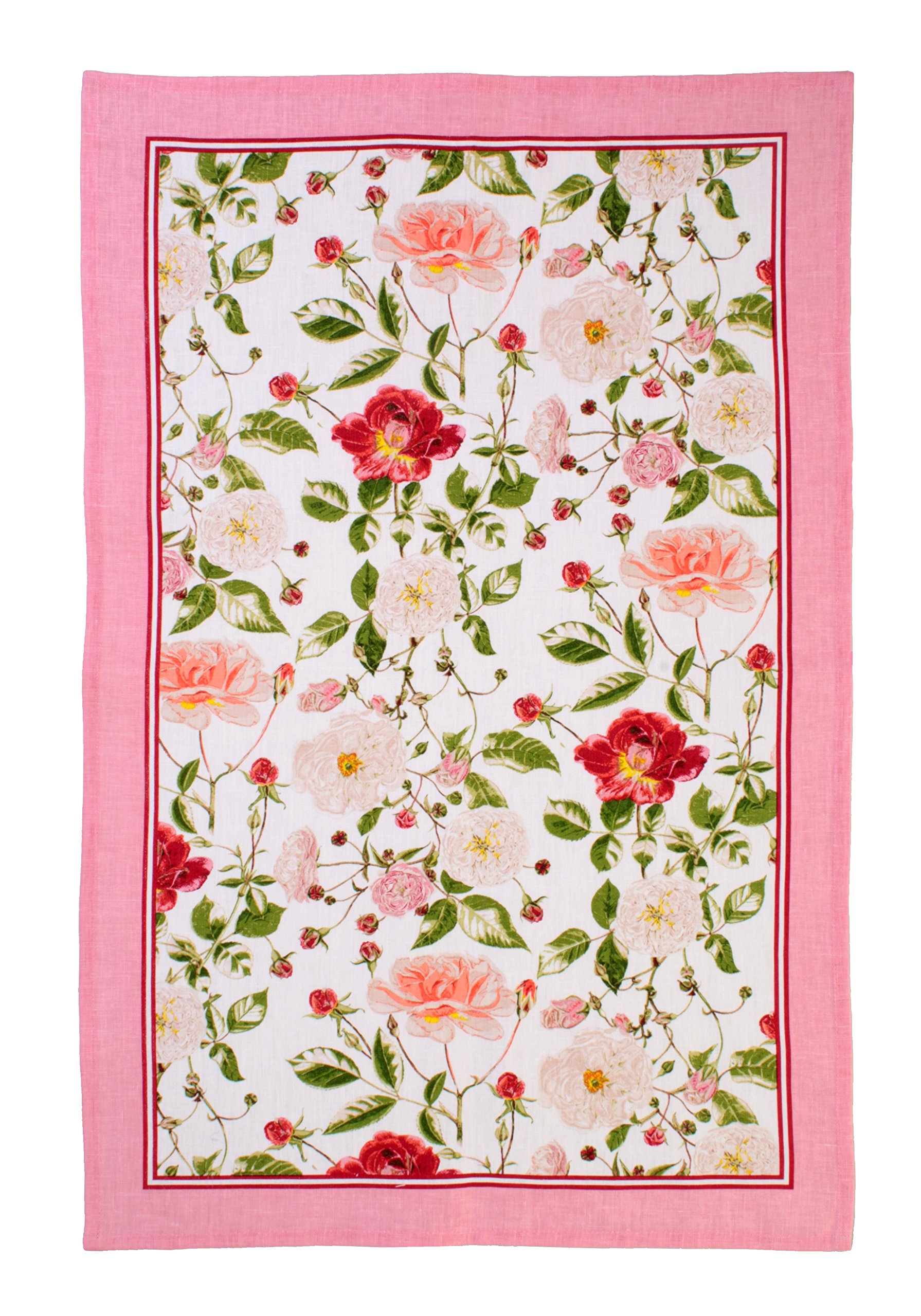 Ulster Weavers Rhs Traditional Rose Linen Tea Towel