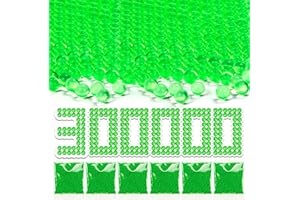 Seifar 300000 Pcs Green Gel Blaster Ammo Gel Ball Beads Splat Refill (7-8 mm, 30 Pack), Compatible with Refill Blaster, for Ages 14+