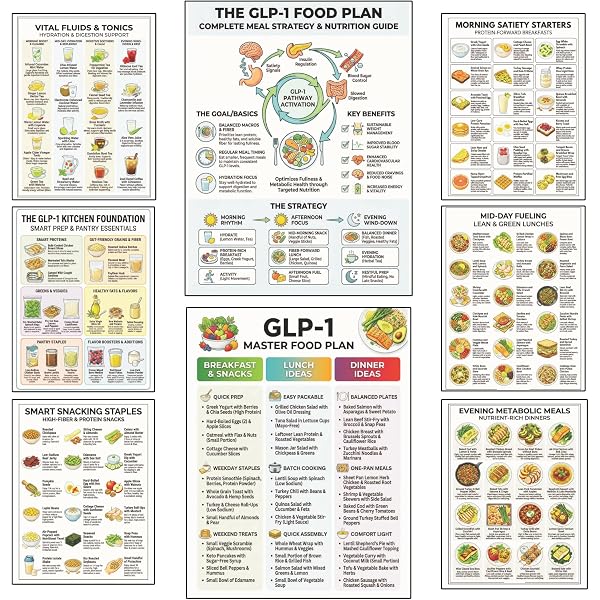 GLP-1 Weight Loss Journal & Meal Planner: A 90-Day Tracker for Ozempic, Wegovy, Mounjaro & Zepbound Users with Meal Planning, Protein Goals, Water ... Logs, Progress Tracking & Weekly Check-Ins: Whitmore, Lena