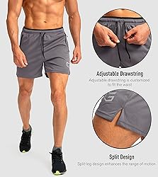 G Gradual Men's Running Shorts with Zipper Pockets