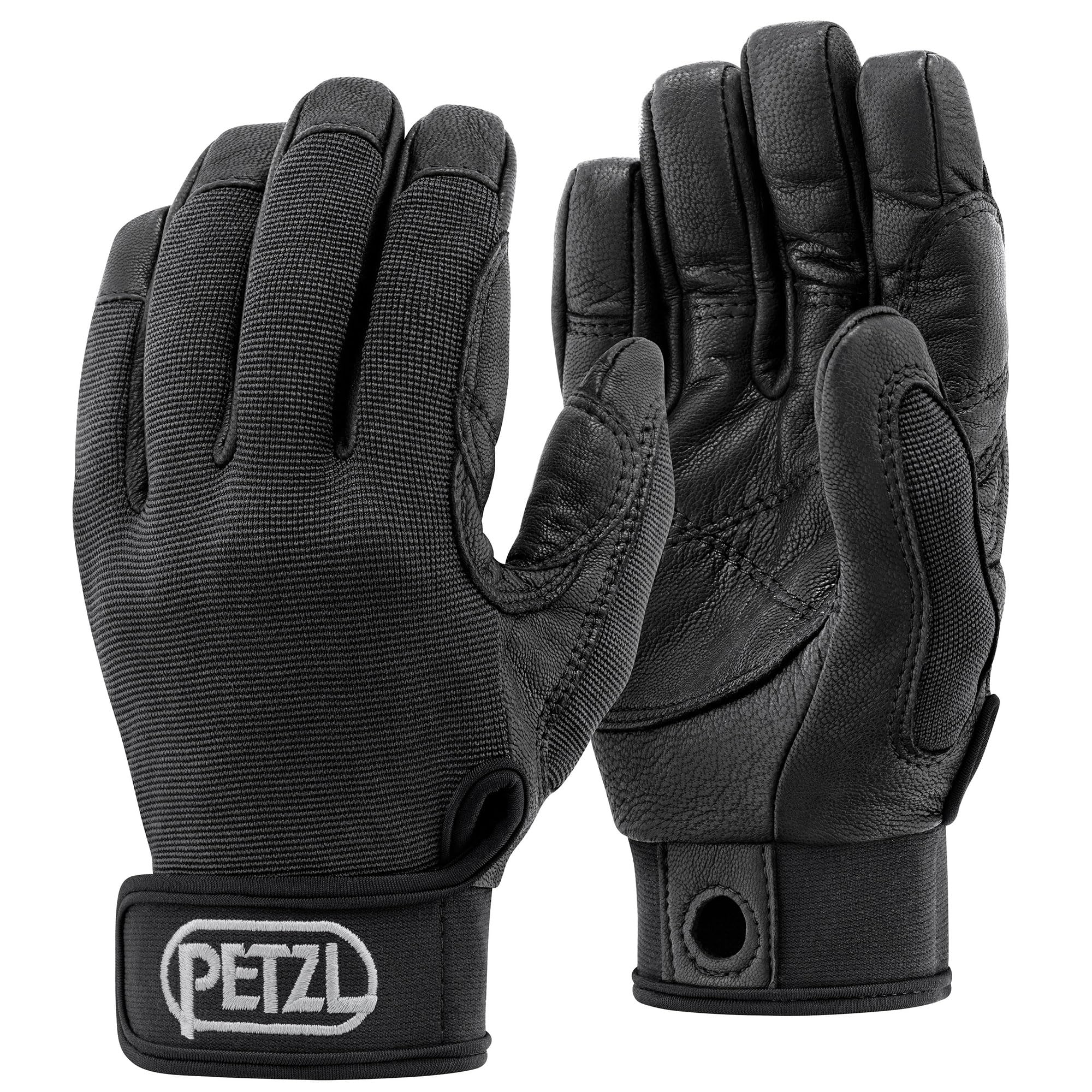 PETZL - Lightweight belay/rappel gloves CORDEX - Unisex, Black, M