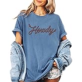 Howdy Rope Script Shirt for Women and Men Trendy Country Western Graphic Tee