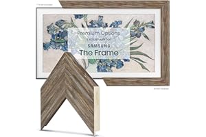 Frame My TV Deco TV Frames - Distressed Barnwood Smart Frame Compatible ONLY with Samsung The Frame TV (55", Fits 2021-2024 Frame TV)