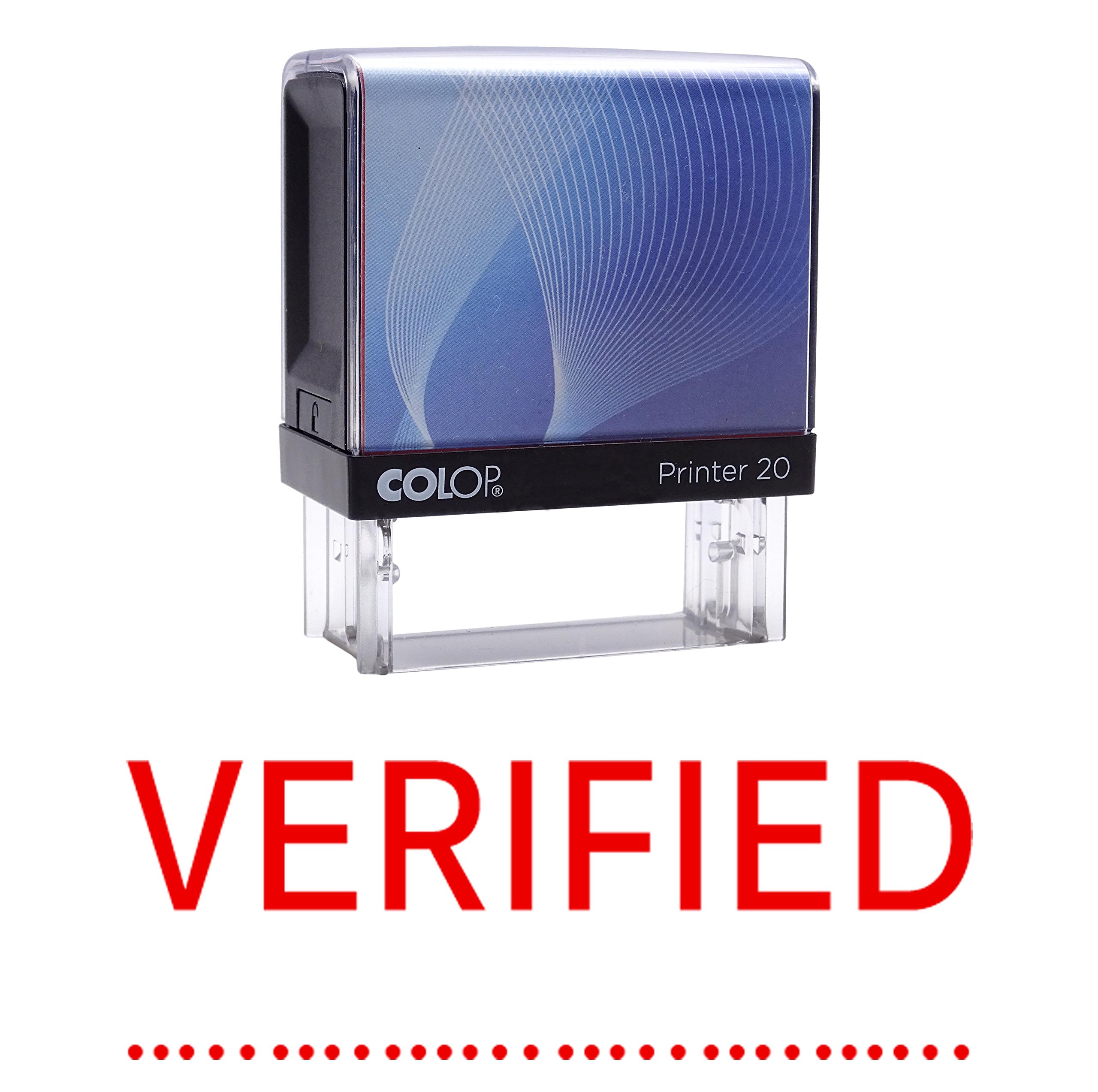 Verified Self Inking Rubber Stamp Custom Colop Office Stationary P20 Mini Stamper