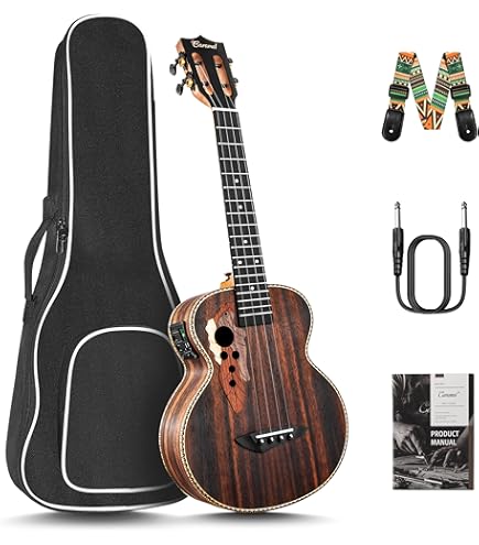 Amazon.com: Ibanez UEWT14E Tenor Ukulele with Electronics and