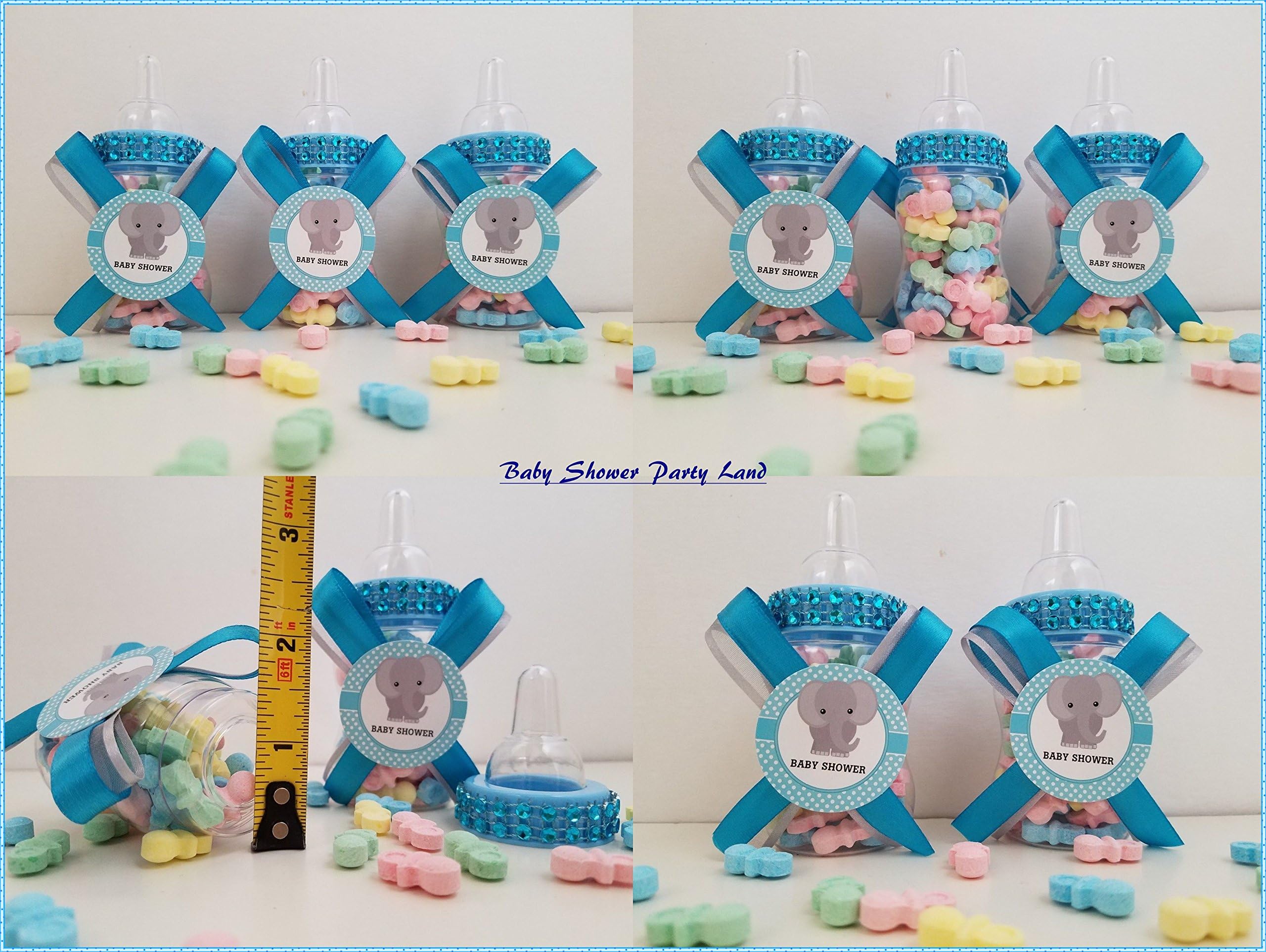 Baby Shower Little Peanut Theme/Safari Jungle Noah's Elephant/A Set of 12 Fillable Bottles Baby Shower Favors Prizes/Souvenir/Gifts