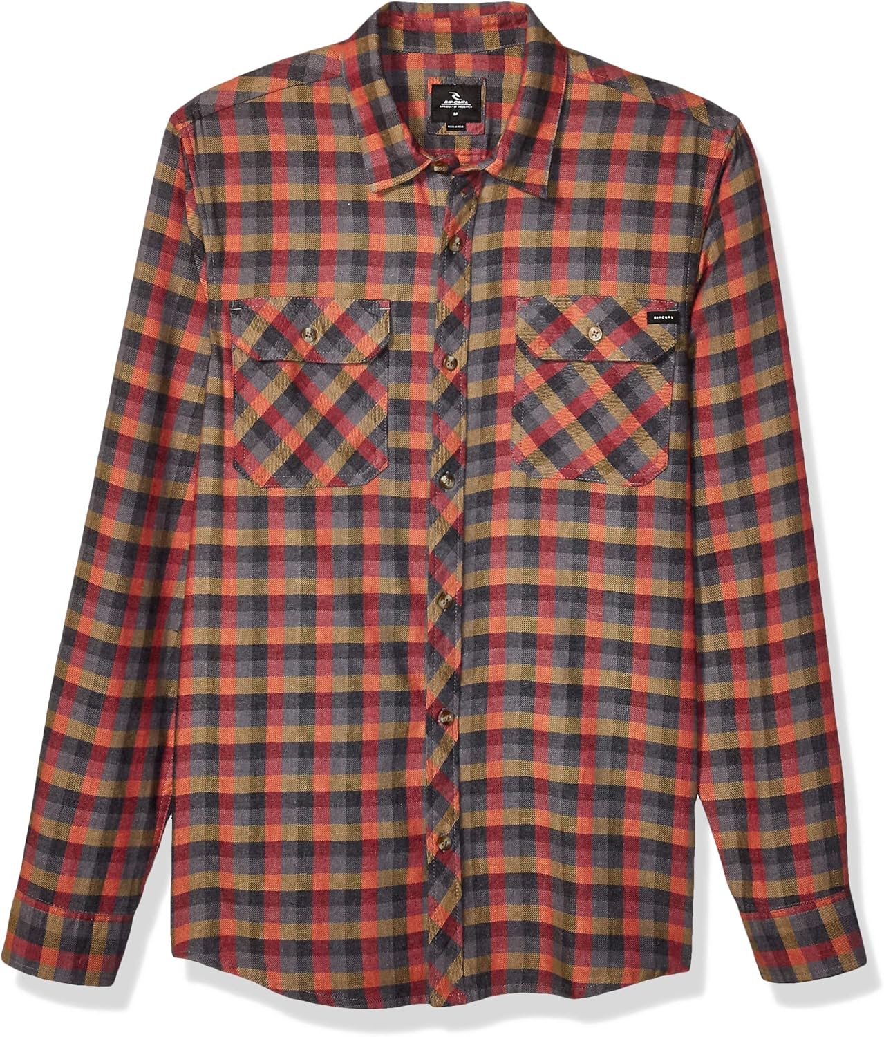 Rip Curl Men's Dixon Long Sleeve Flannel Sweatshirt Amazon.co.uk Clothing