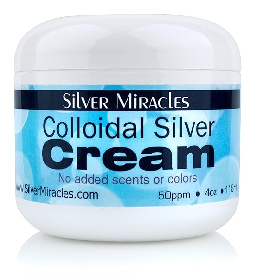 Colloidal Silver Cream 4oz Amazon.co.uk Beauty