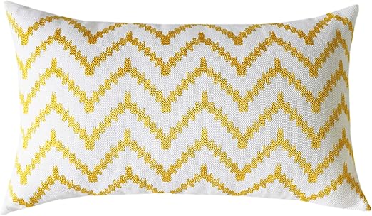 Amazon Com Slow Cow Cotton Linen Embroidery Rectangular Pillow