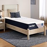 Nectar 12&rdquo; Memory Foam Mattress, Twin, Firm Feel, 1-Year Trial | Contouring Memory Foam, Cooling Top Layer, Back Pain &amp; Pressure Relief, Mattress in a Box, 365-Night Trial &amp; Forever Warranty