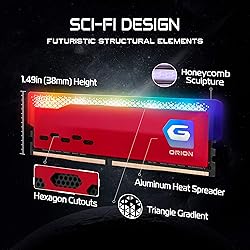 GeIL ORION RGB DDR4 RAM, 16GB (8GBx2) 3600MHz 1.35V