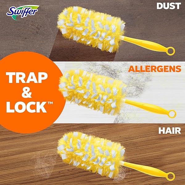 DUSTERS HEAVY DUTY MULTI-SURFACE DUSTER REFILLS FOR CLEANING, LAVENDER, 6 COUNT