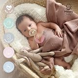 MoodyBaby Soft Organic Cotton Dummy Clips 4 Pack Pacifier Clips Unisex view 4