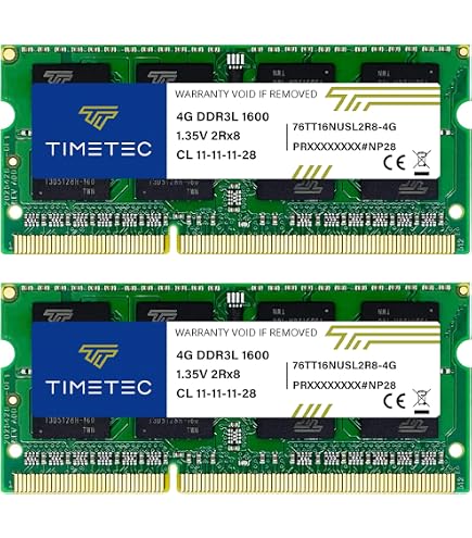 A-Tech 8GB (2x4GB) DDR3 1600MHz PC3-12800 CL11 SODIMM 204-Pin Non