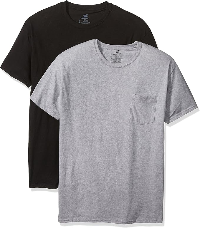 Hanes Men's 2Pack Pocket TShirt Amazon.ca Clothing & Accessories