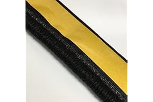 Instabind Carpet Binding Carpet Edge Binding, Rug Binding, Synthetic Serge Style, Ideal for Area Rugs, Durable Hold, Self Adhesive for Finishing, Edging, and Trim - Black, 54 Foot Rolls
