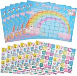 Outus 12 Pc Unicorn Reward Chart Set 360 Stickers Behavior Training for Girls view 1