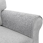 Couch Arm Covers, Sofa Arm Covers, Waterproof Armrest Cover for Sofa, Armchair, Loveseat, Non-Slip Recliner Arm Cover, Headre