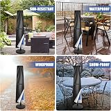 Teynewer Parasol Cover 1.8-2.7m Diameter Waterproof UV Windproof 170x25/35cm view 5