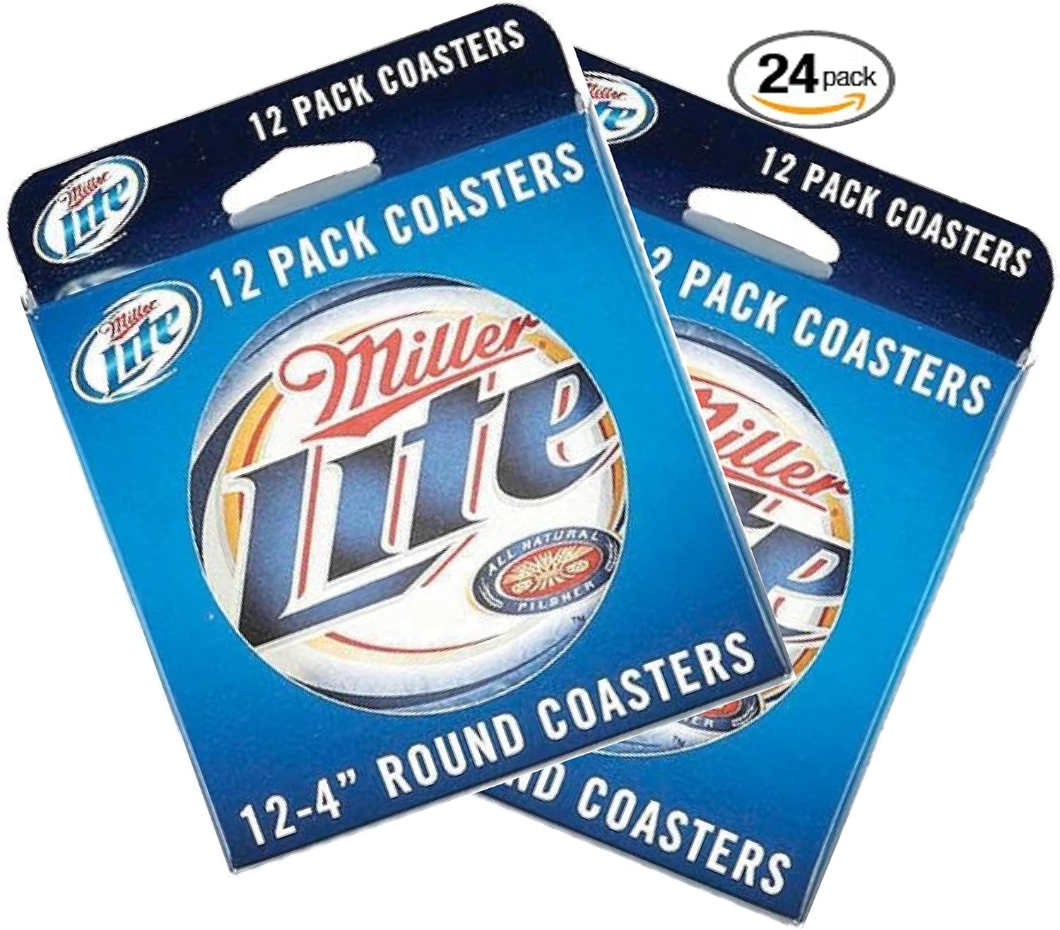 Miller Lite 24 Pack 4 Inch Round Coasters Coasters