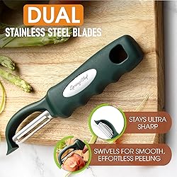 Spring Chef Premium Swivel Vegetable Peelers for