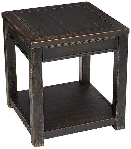 Ashley Furniture Signature Design Gavelston End Table Square Rubbed Black Finish Amazon