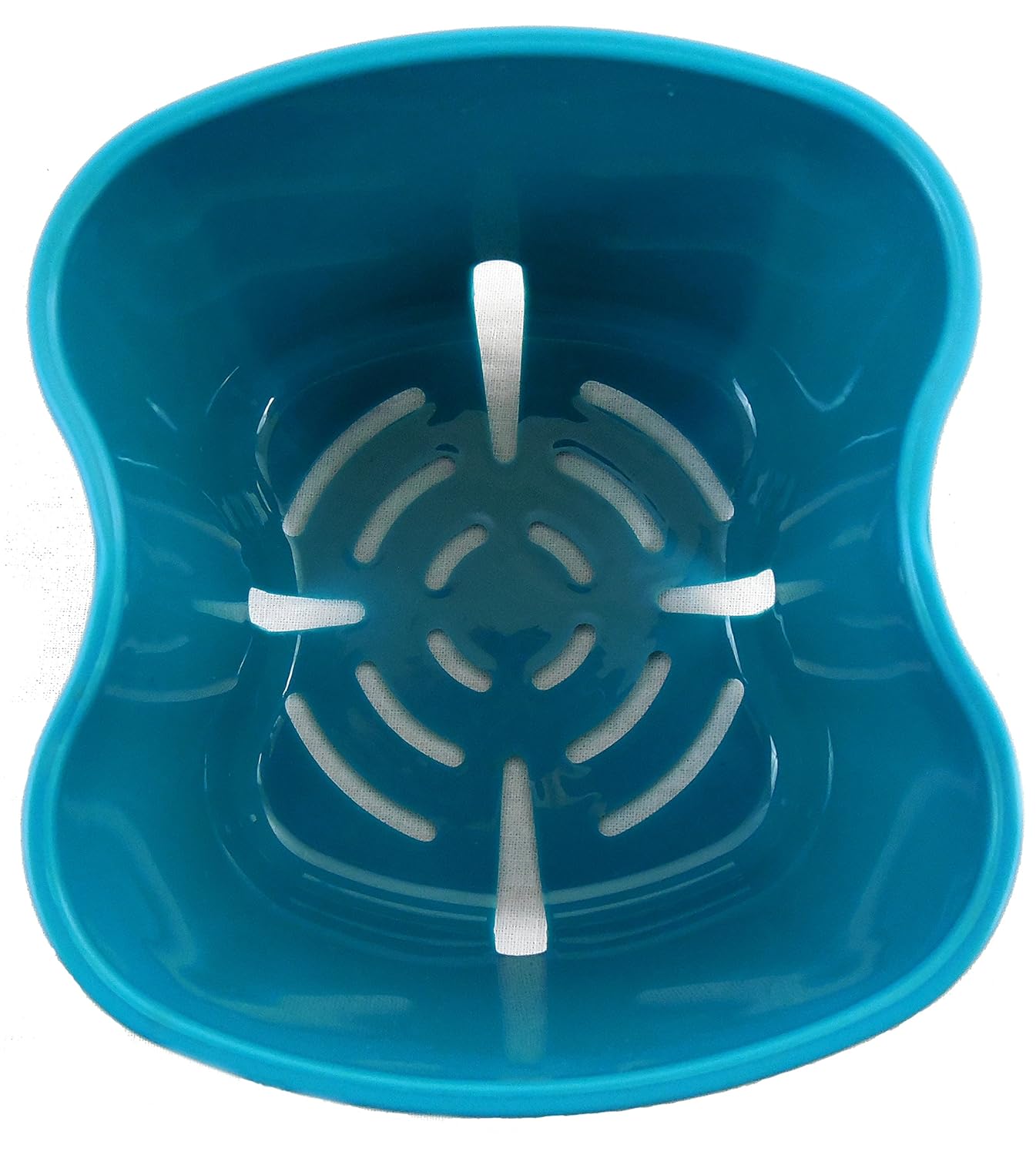 Attractive Denture Bath with Basket - European Style - Large - Teal: Health & Personal Care