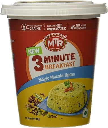 MTR 3 Minute Breakfast Magic Masala Upma Cup, 80g