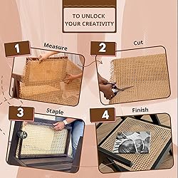 CLAYNIX 18" Width Rattan Webbing for Caning