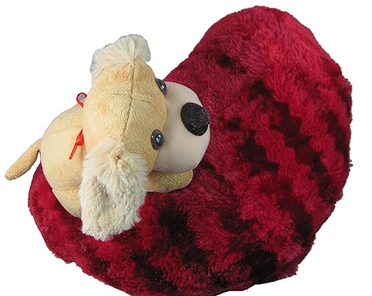 Tickles Cute Heart Dog cushion Stuffed Soft Plush Toy Kids Birthday 37 cm